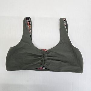 Maaji Olive Ruched Bikini Top